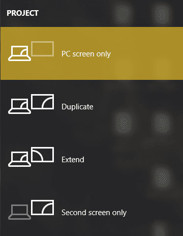 Seleccione Solo computadora o Solo pantalla de computadora