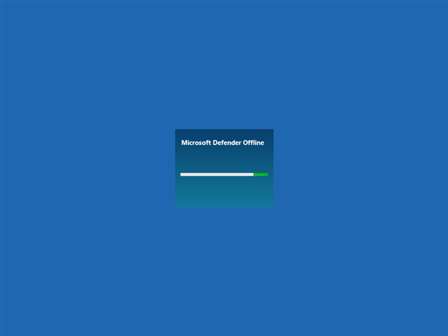 Microsoft defender sin conexión se está cargando