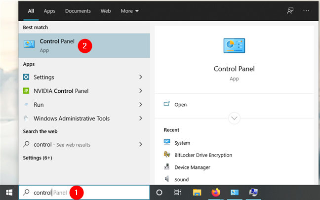 Cómo encontrar el Panel de control en Windows 10