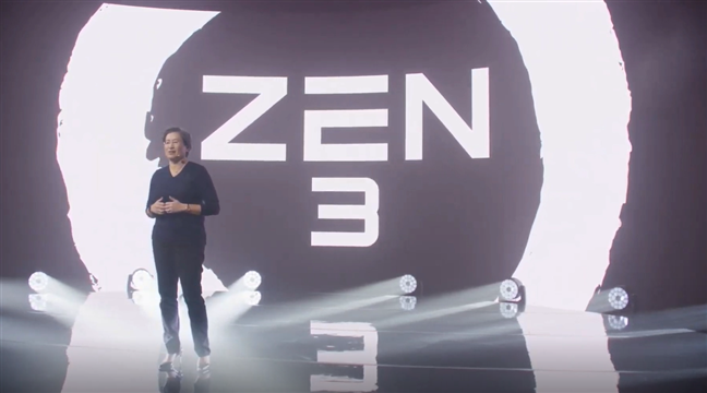 Lisa SU, CEO de AMD, comienza la presentación de Zen 3