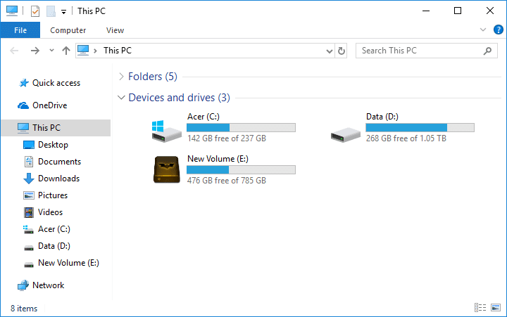 Cómo cambiar el icono de la unidad en Windows 10