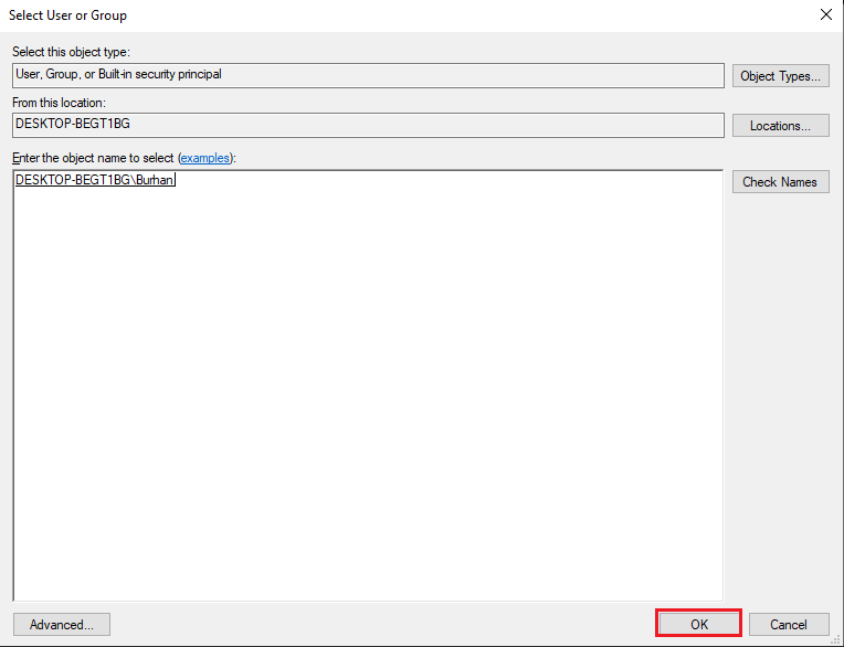 Haga clic en Aceptar |  Se corrigió el error al enumerar objetos en el contenedor