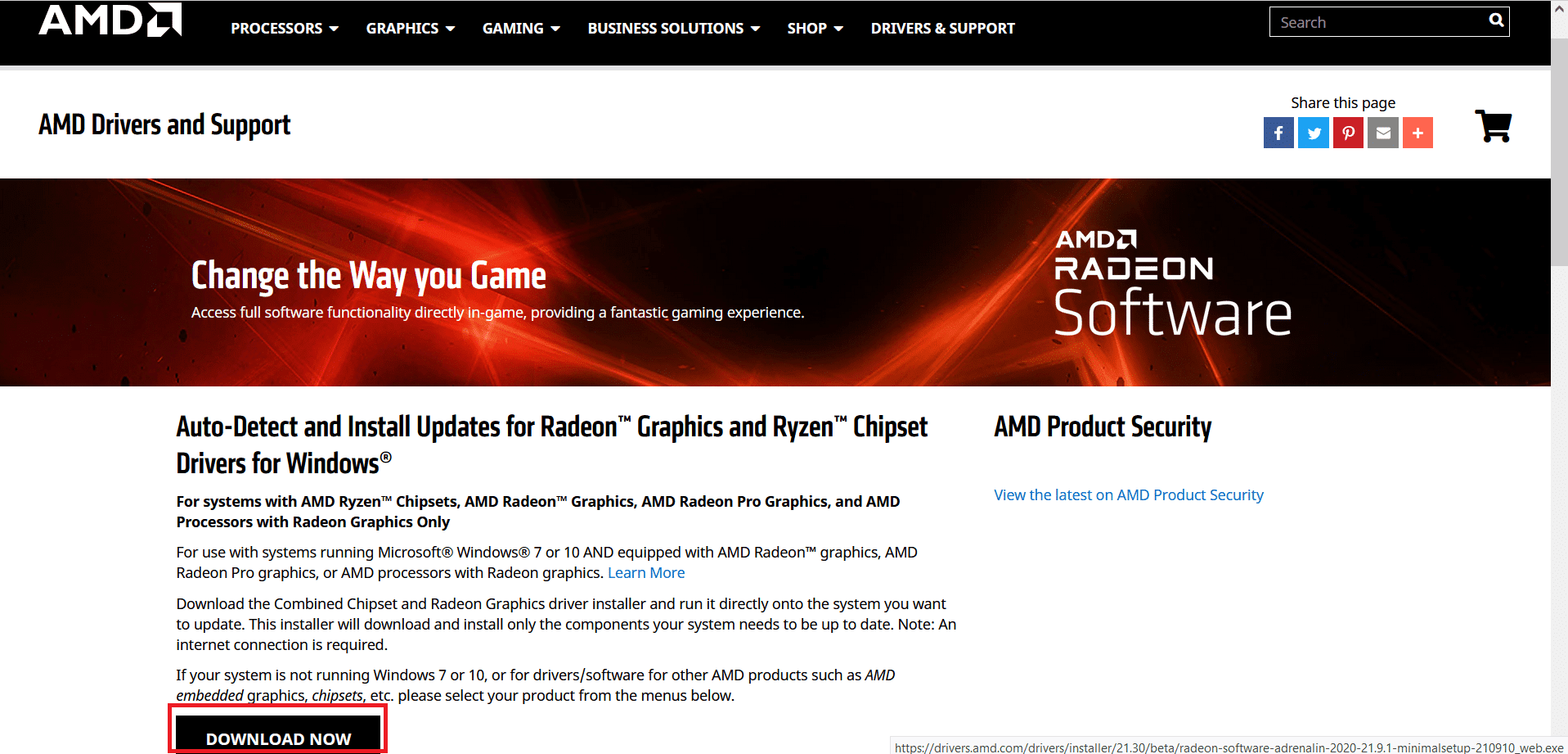 descargar controlador AMD