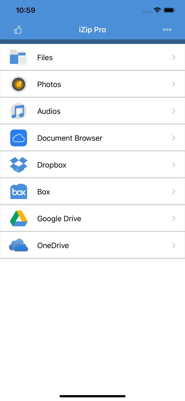 iZip - Cómo extraer archivos RAR en iPhone 