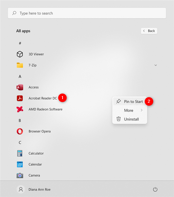 Cómo anclar al menú Inicio cualquier aplicación instalada en su PC en Windows 11
