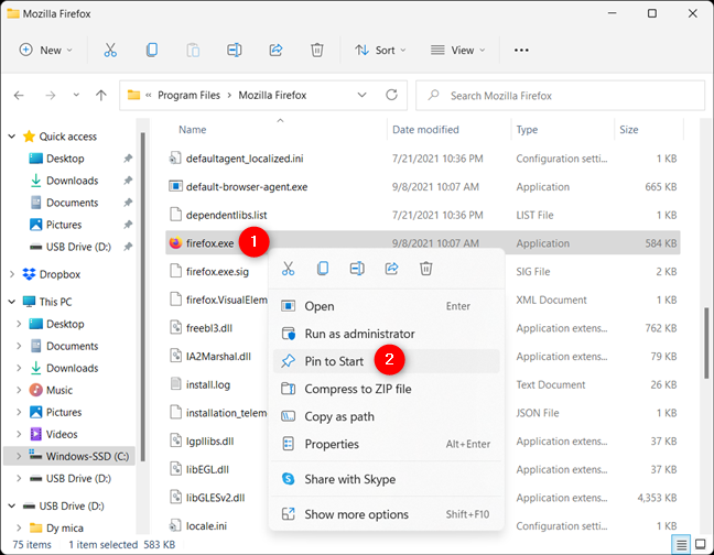 Cómo anclar a Inicio desde el archivo EXE de una aplicación