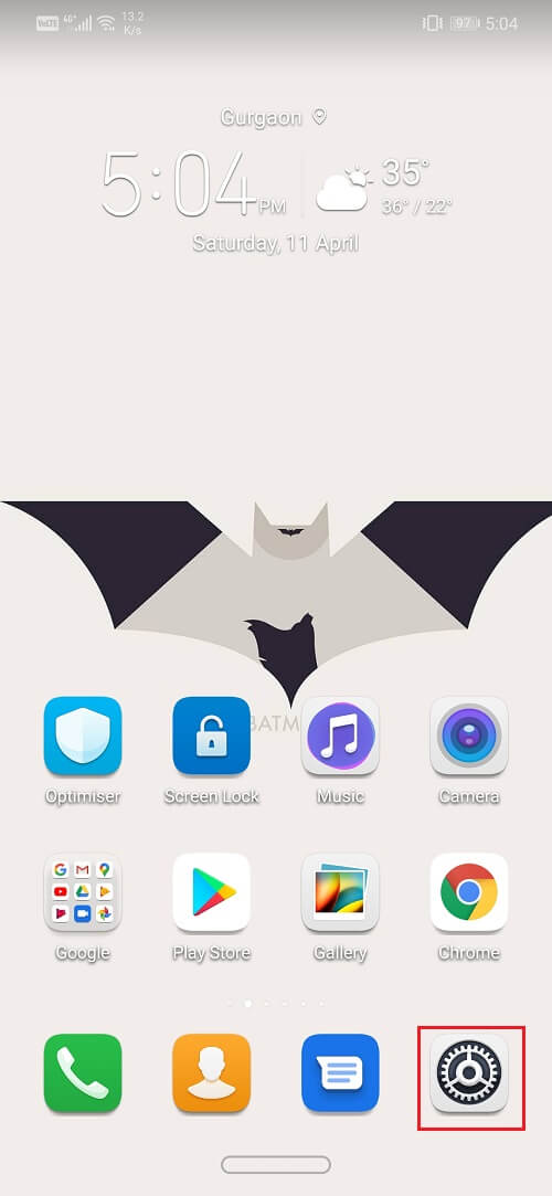 Ve a la configuración de tu teléfono |  Cómo mejorar la precisión del GPS en Android