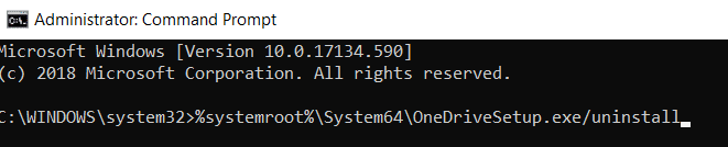 Para desinstalar OneDrive de Windows 10, use el comando en CMD | Deshabilitar OneDrive en PC con Windows 10
