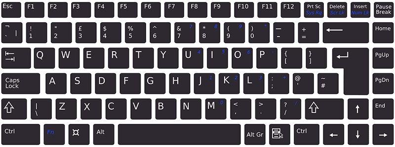 Haga clic derecho con el teclado en Windows