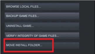 Mover carpeta de instalación.  Solucionar el error de carga de la aplicación Steam 3:0000065432
