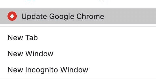 Ahora, haz clic en Actualizar Google Chrome