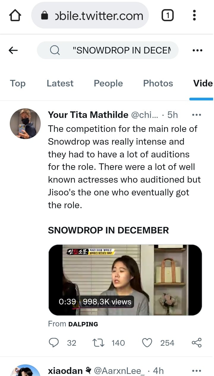 desplácese hacia abajo y verifique que los videos de Twitter se reproduzcan o no en el navegador de Android
