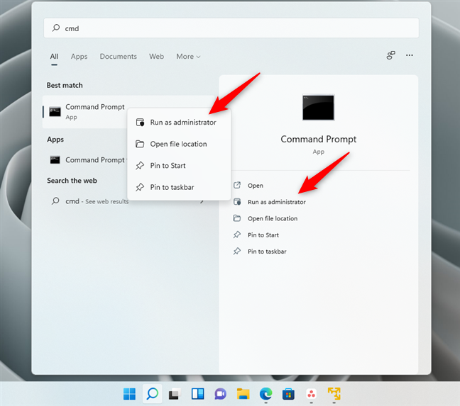 Cómo abrir el símbolo del sistema como administrador en Windows 11