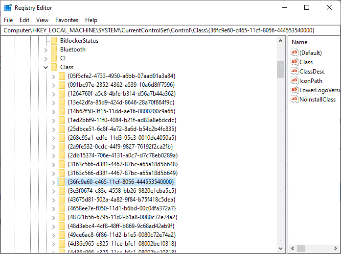 Simplemente puede copiar y pegar la siguiente ruta en el Editor del Registro.  HKEY_LOCAL_MACHINE SYSTEM Clase de control CurrentControlSet