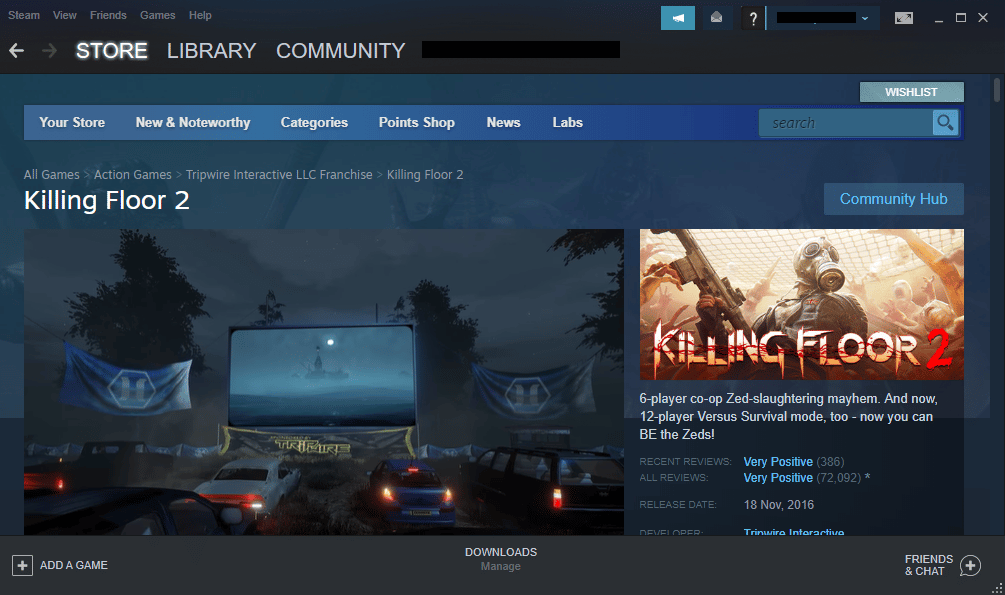 Vuelva a instalar el juego.  Arreglar Killing Floor 2 Esperando el problema de los jugadores