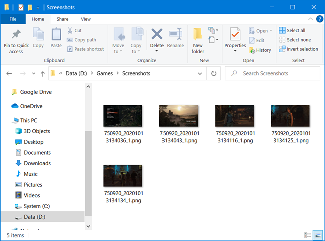 Una carpeta de capturas de pantalla personalizada para Steam