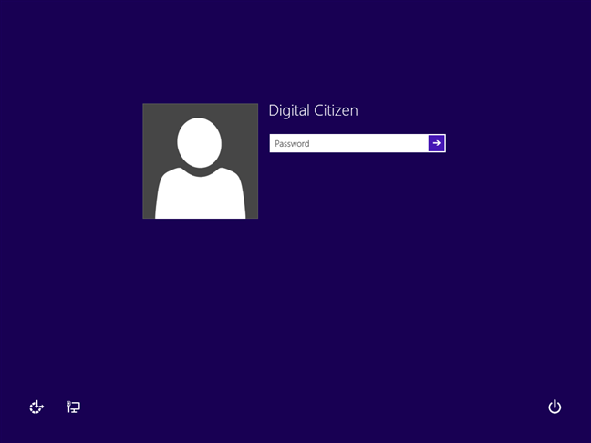 Pantalla de inicio de sesión de Windows 8.1