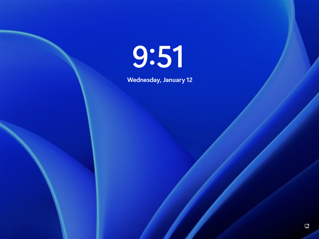 Pantalla de bloqueo de Windows 11