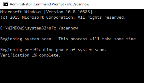 Comando sfc scan now para arreglar la calculadora que no funciona en Windows 10 |  Reparar la calculadora que no funciona en Windows 10