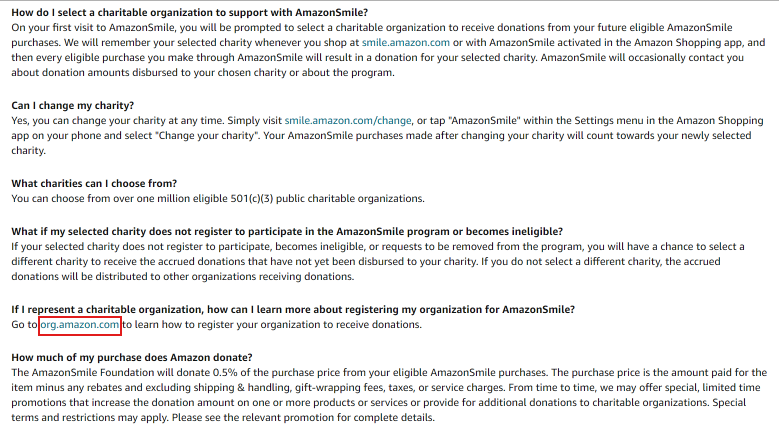 Desplácese hacia abajo y haga clic en org.amazon.com.