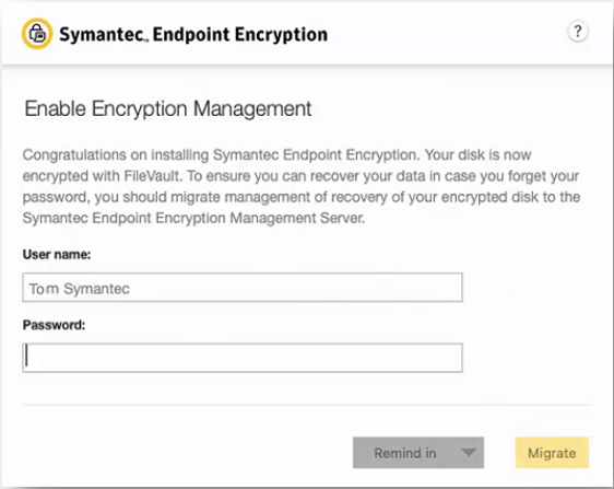 Cifrado de punto final de Symantec