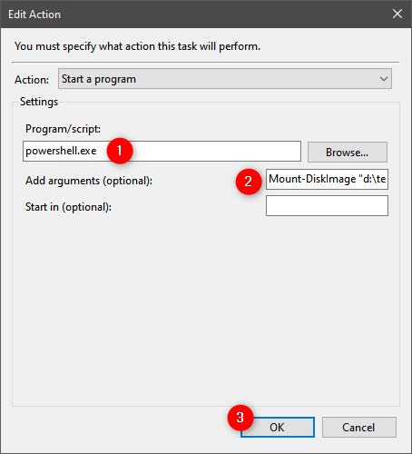 Cómo adjuntar permanentemente un VHD: use PowerShell para ejecutar Mount-DiskImage