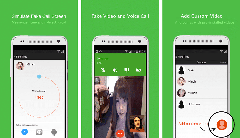 Videollamada falsa - FakeTime 2.8