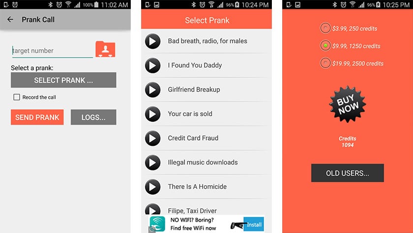 Llamada de broma de MyPhoneRobot