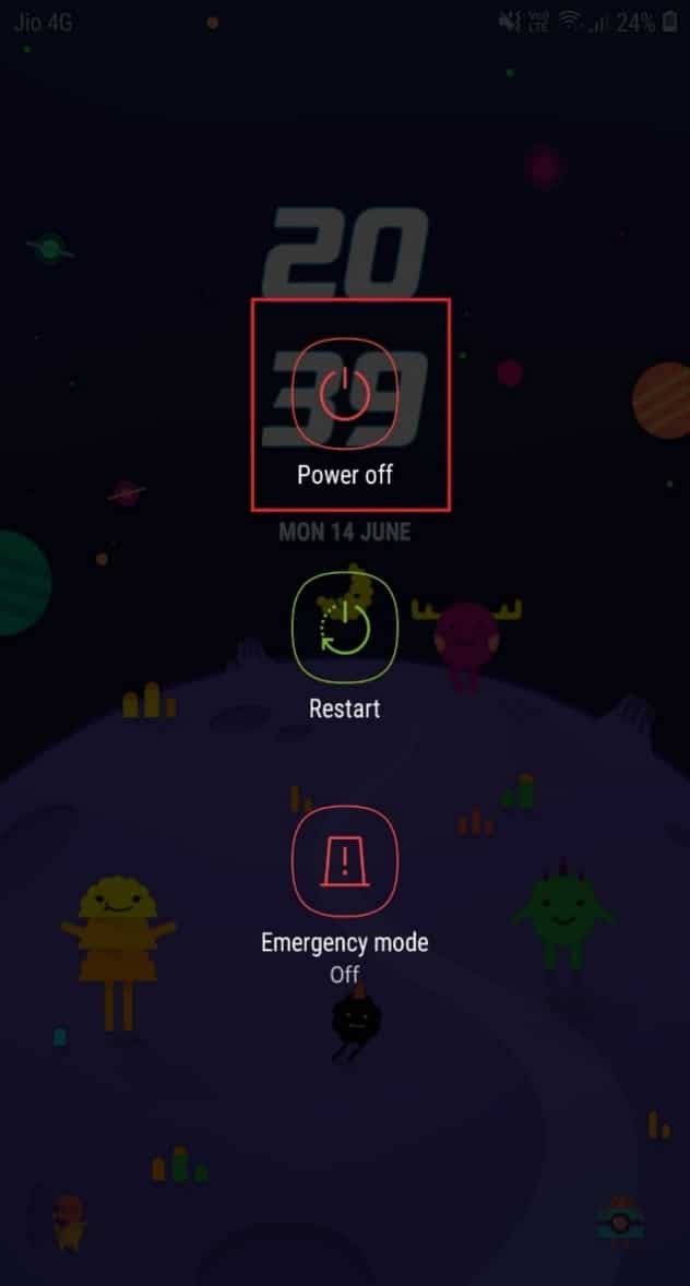 elija la opción Apagar |  ¿Cómo reparar el error de Play Store DF-DFERH-01?