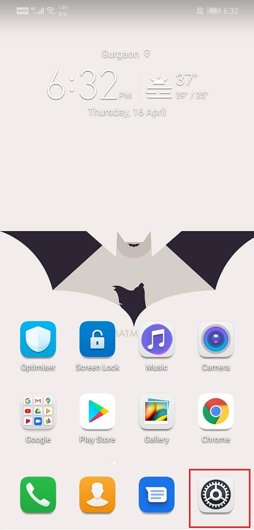 Ve a Ajustes de tu teléfono