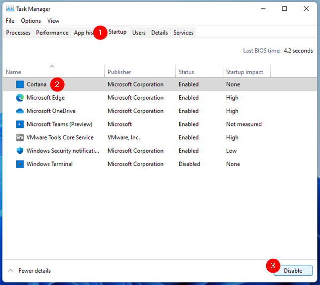Deshabilitar la ejecución de Cortana al iniciar Windows