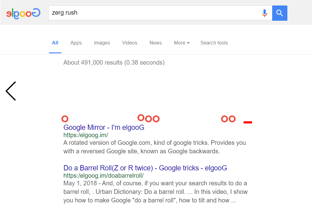 Acometida Zerg |  Juegos ocultos de Google para jugar