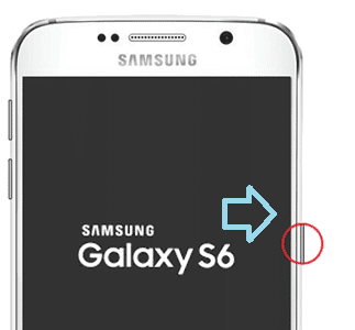 espere a que Samsung Galaxy S6 aparezca en la pantalla.  Una vez que aparezca, suelta todos los botones.