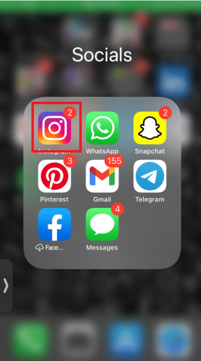 Mantén presionado el símbolo de la aplicación de Instagram.  |  Cómo desinstalar una actualización en Instagram 