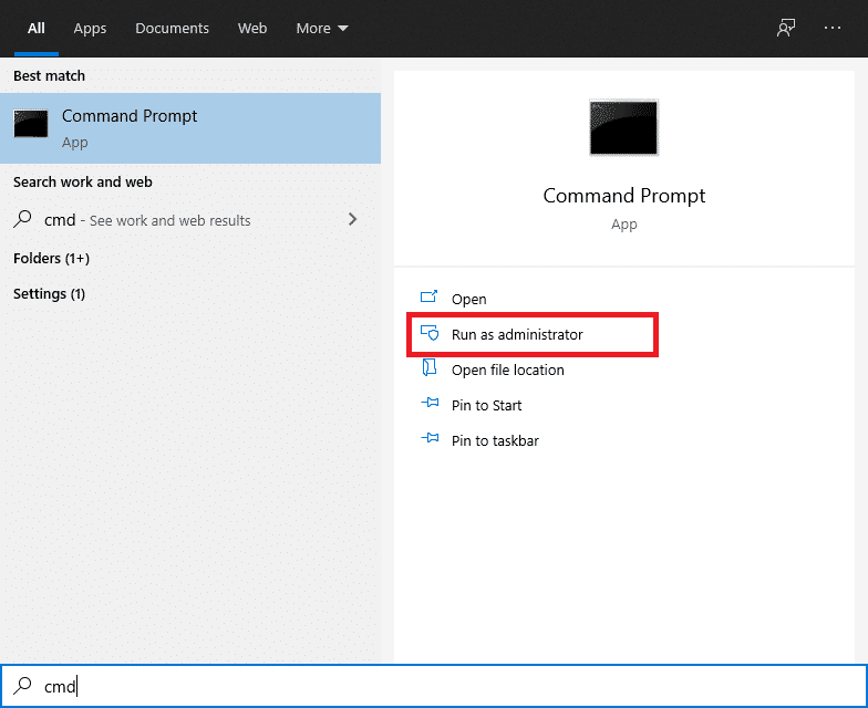 Elija Ejecutar como administrador |  Corregido: Error de actualización de Windows 0x800704c7