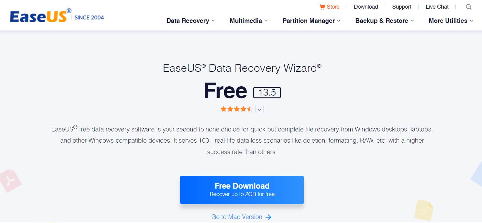 Software del asistente de recuperación de datos de EaseUS
