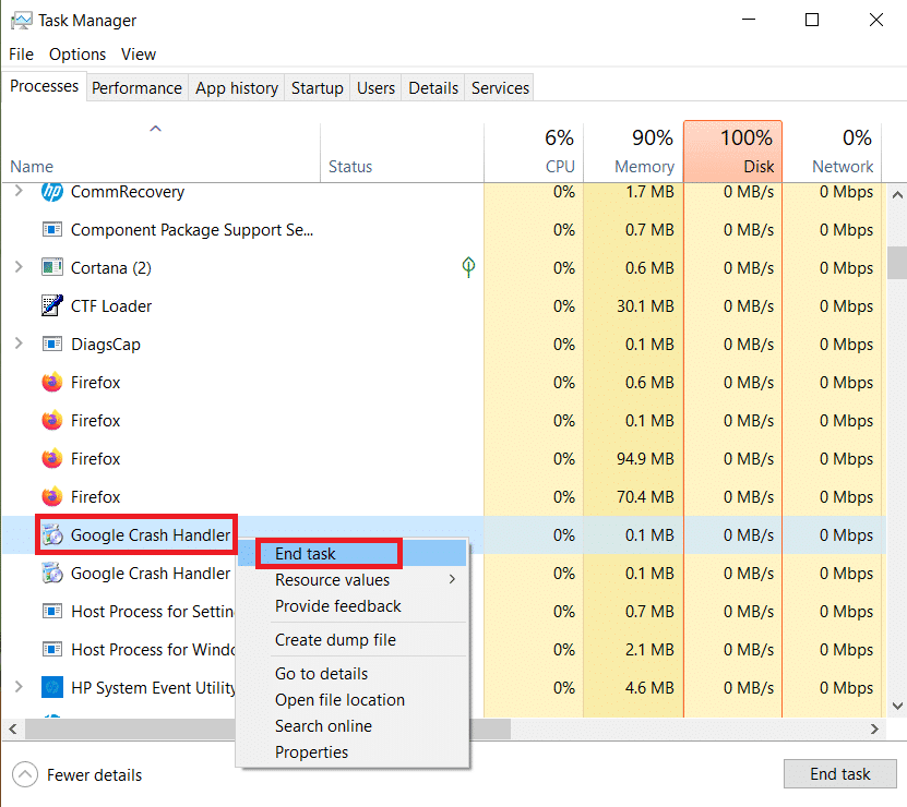 Tarea final del controlador de bloqueos de Google