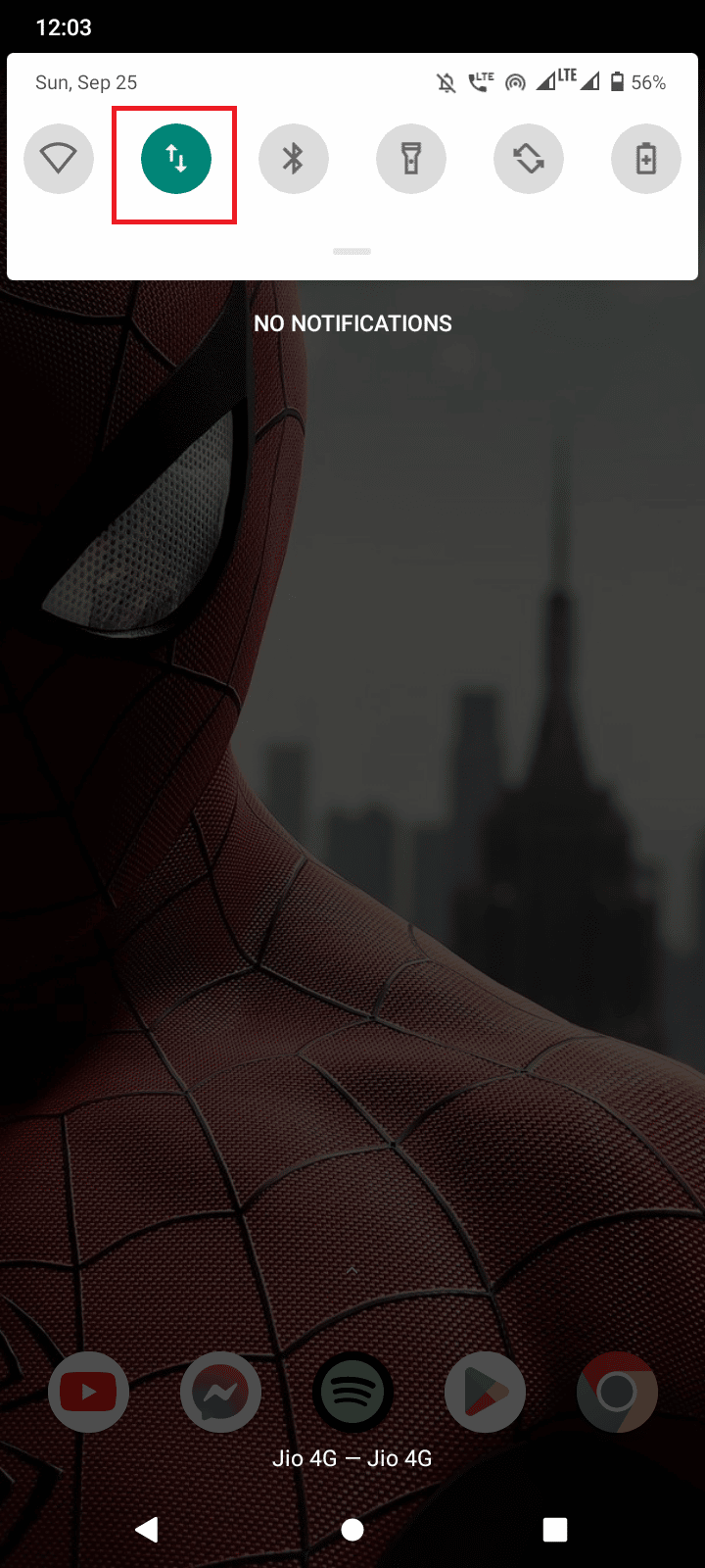 activar datos móviles 