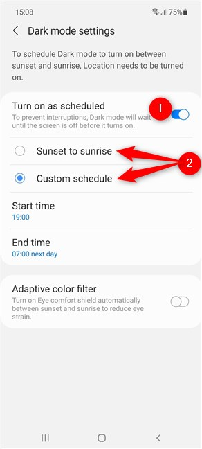 Cómo activar el modo oscuro en Android automáticamente