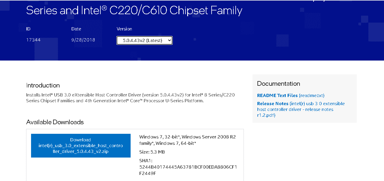 Visite el sitio web y descargue los controladores.  Fix USB sigue desconectando y volviendo a conectar