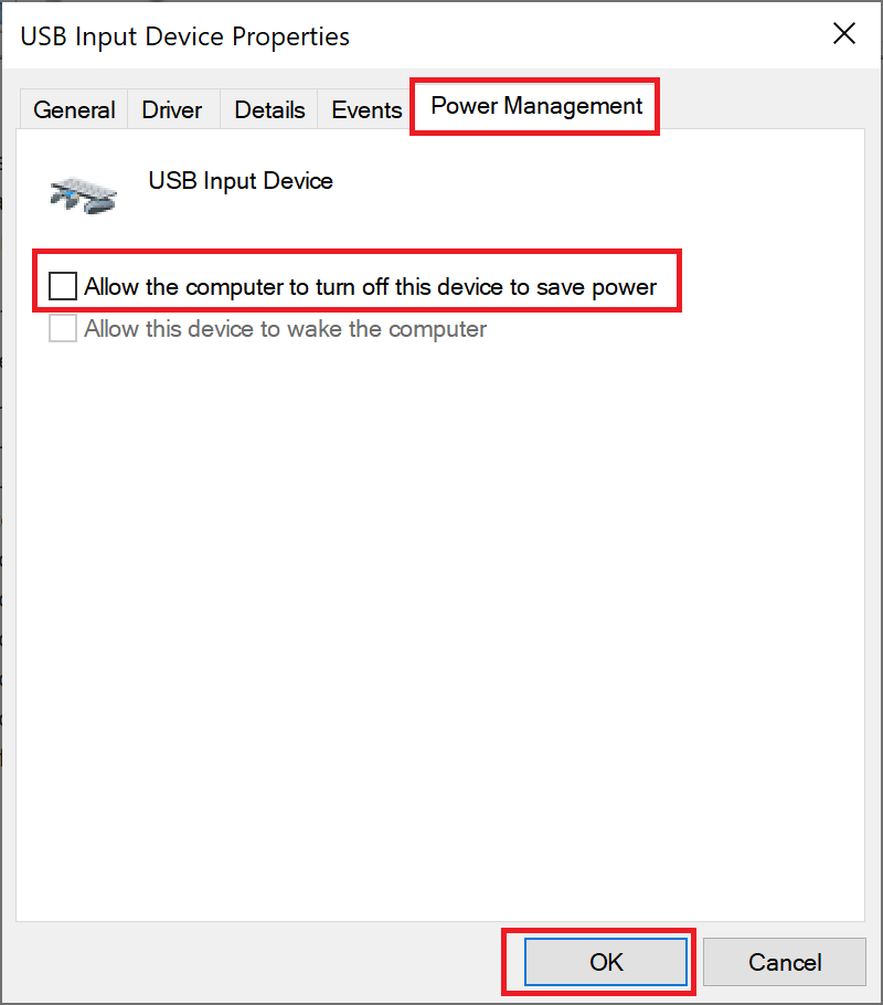 Desmarque la casilla junto a 