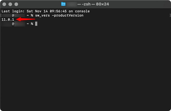 Cómo verificar la versión de macOS desde la Terminal