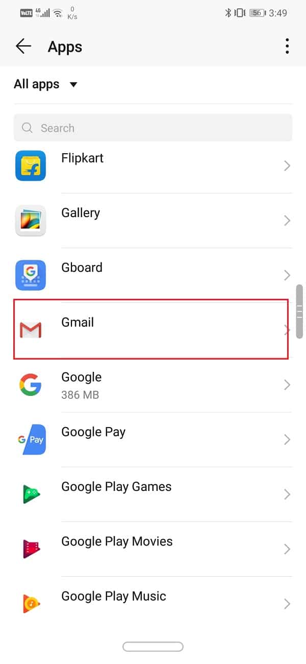 Seleccione la aplicación cuyo widget está utilizando en la pantalla de inicio