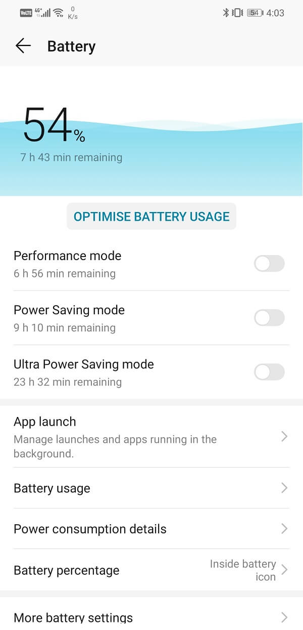Los dispositivos Android vienen con un optimizador incorporado o una herramienta de ahorro de batería |  Solucione el problema al cargar el widget en Android