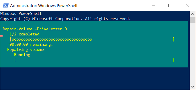 Para escanear y reparar la unidad (equivalente a chkdsk)