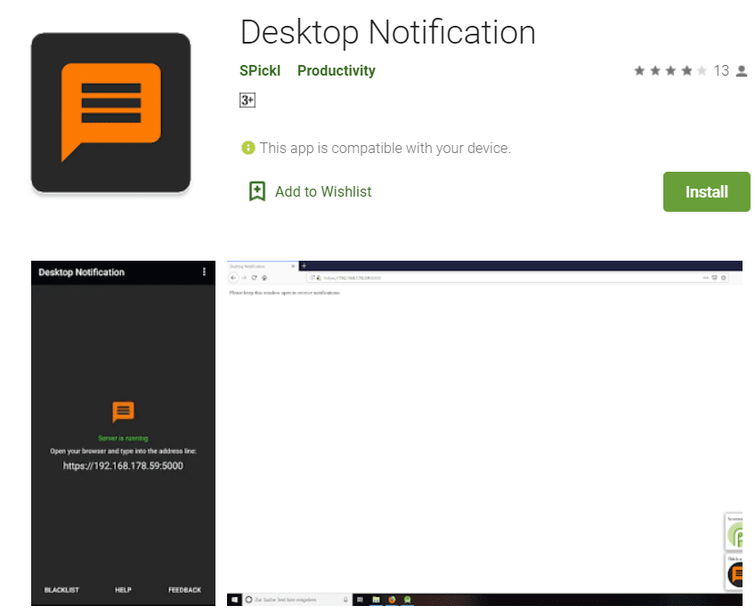 Notificaciones de escritorio