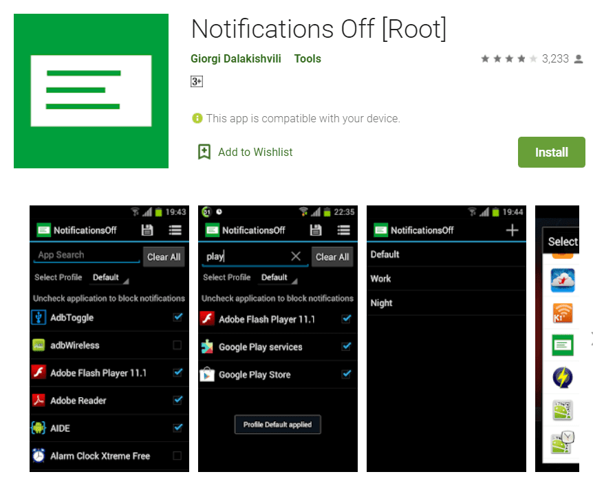 Notificaciones desactivadas (raíz)