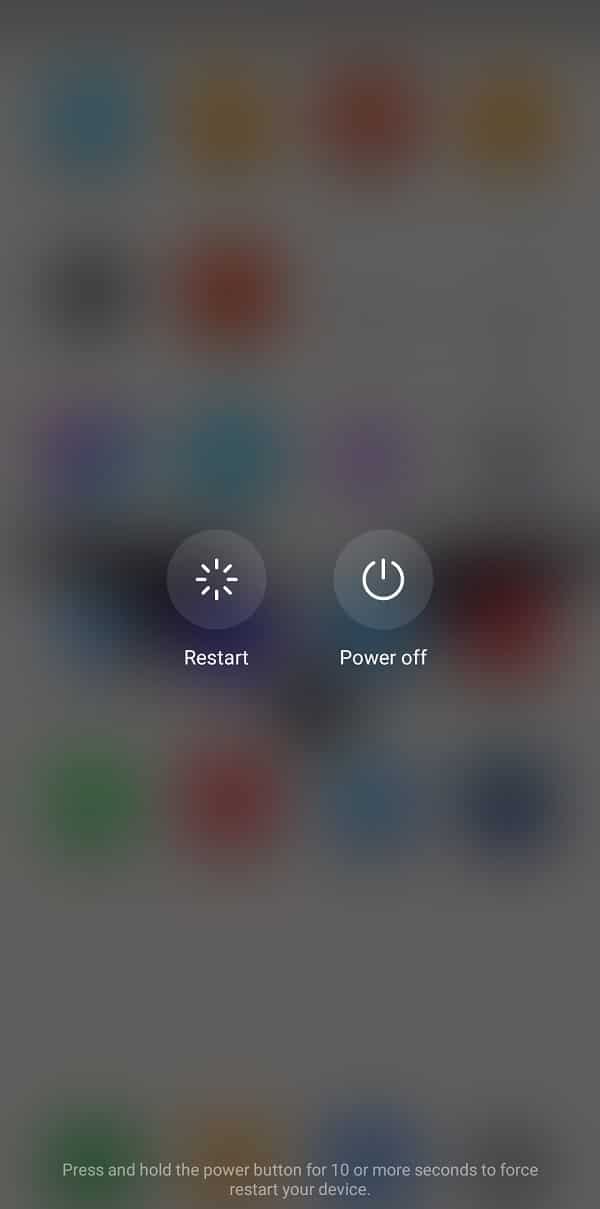 Reinicie su dispositivo