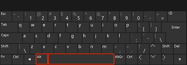 Presione Alt y la barra espaciadora simultáneamente en su teclado