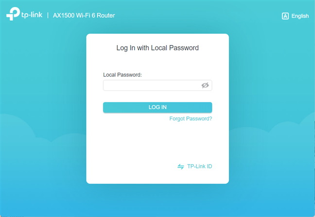 Inicie sesión en el enrutador TP-Link Wi-Fi 6